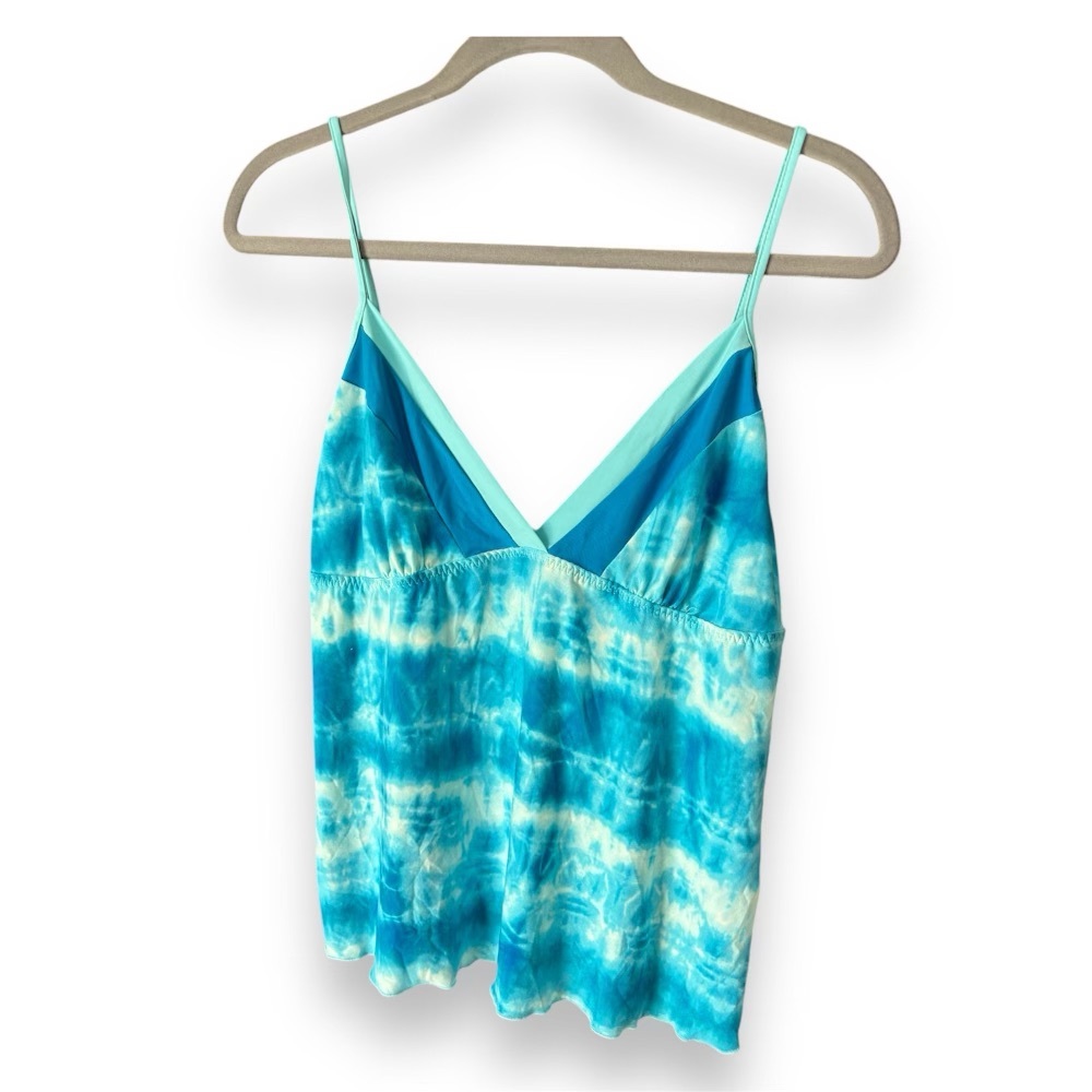 Blue and white tye dye